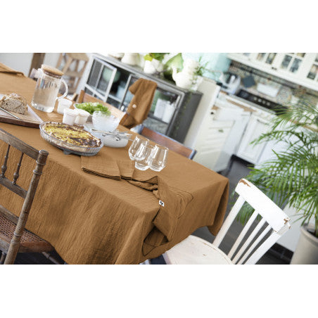 Nappe rectangle 150 x 250 cm GAÏA Camel