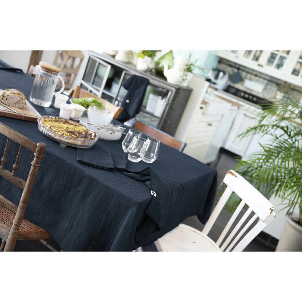 Nappe rectangle 150 x 250 cm GAÏA Minuit