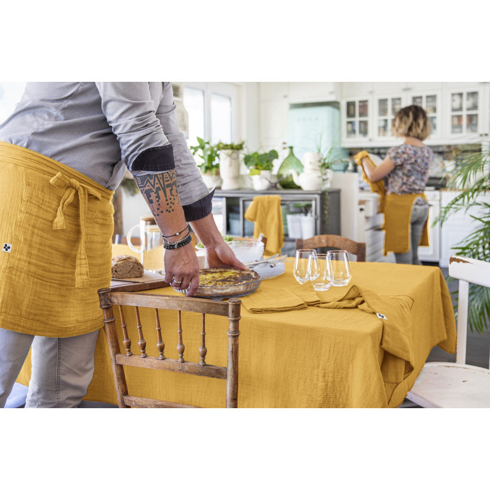 Nappe rectangle 150 x 250 cm GAÏA Safran