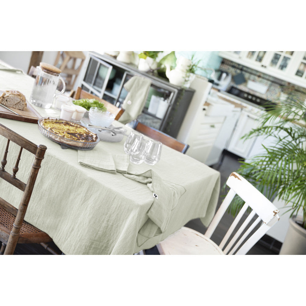 Nappe rectangle 150 x 250 cm GAÏA Vert d'eau