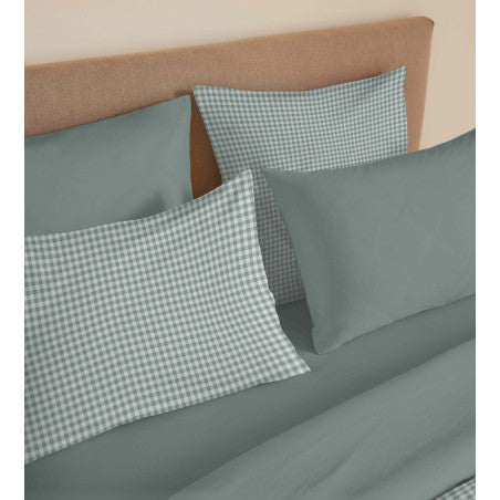 Pack Complet Housse de couette Imprimé 220 x 240 cm - Drap housse 140 x 190 cm - 100% coton / 57 fils/cm²- GABRIELLE SAUGE