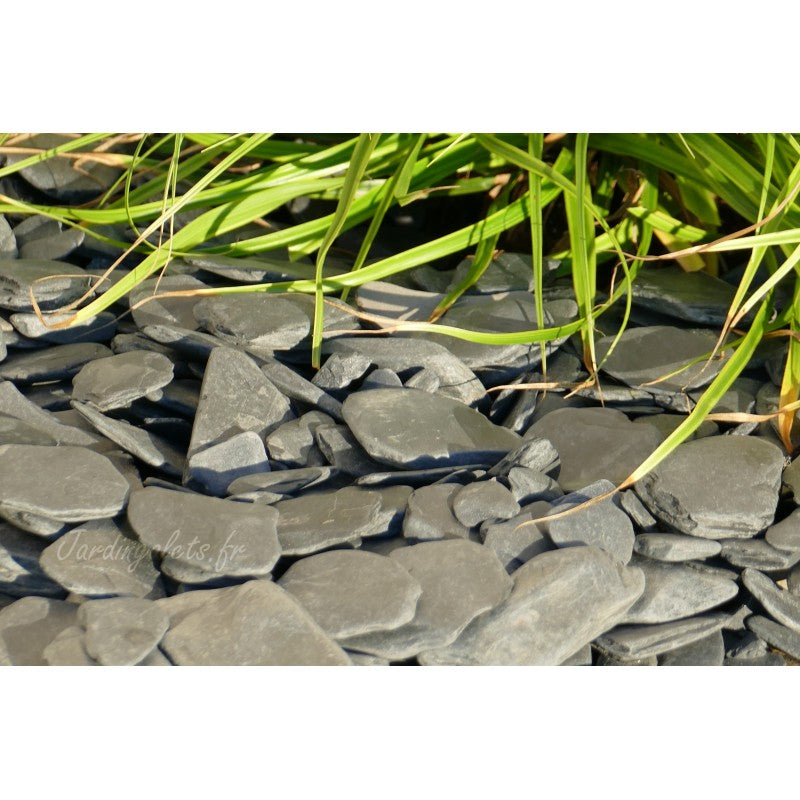 Paillage d'ardoise noir  rondo 12/40