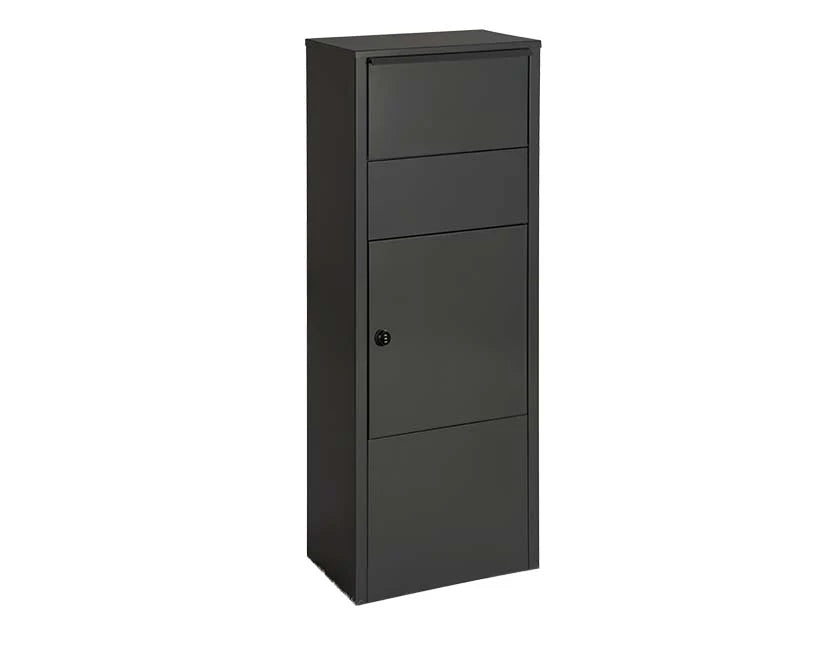 Boîte aux lettres pour paquets verticale Hannovre  noire mate