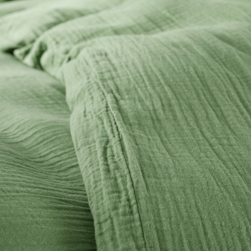 Pack 3 pièces Parure de Draps - Dh 90 Gaze de Coton Olive