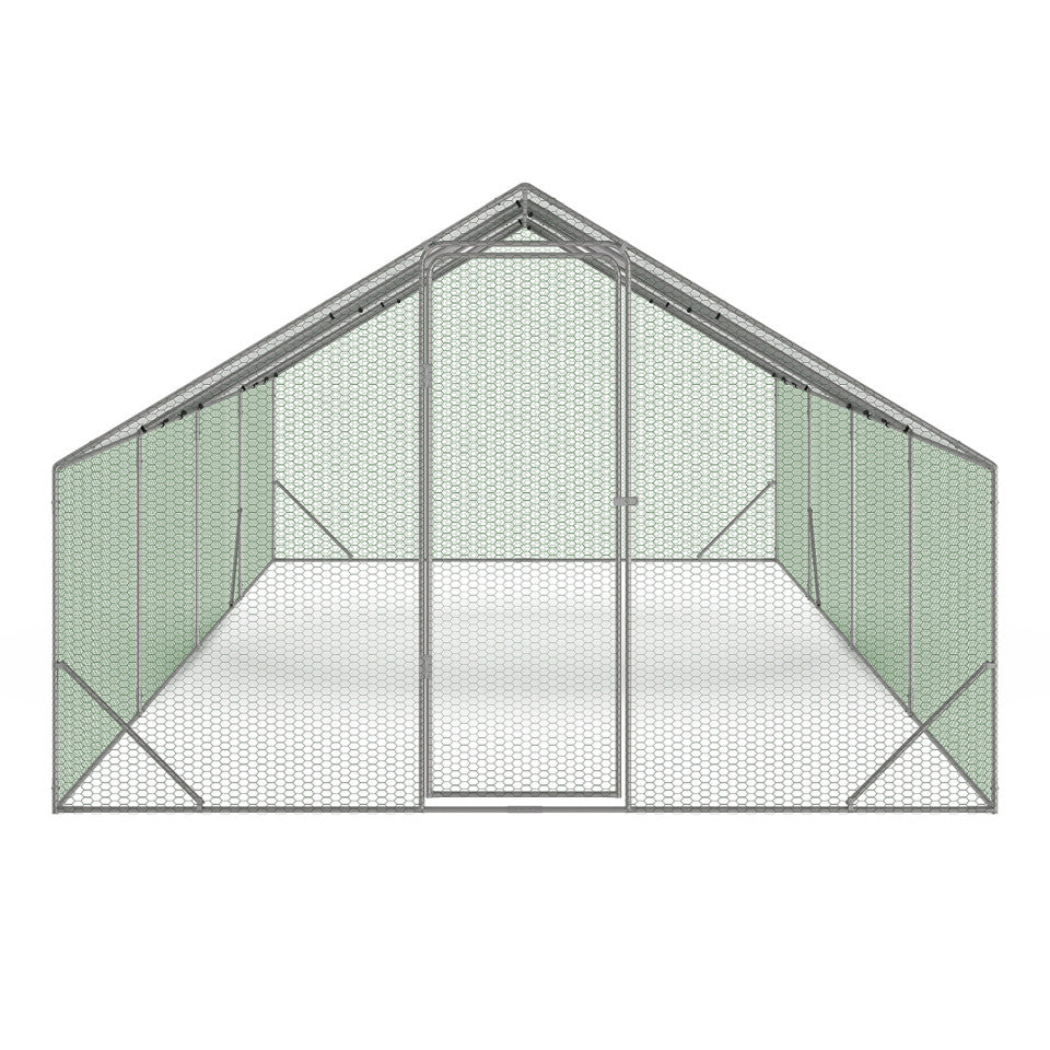 Enclos grillagé pour poules 24m² - 3x8m