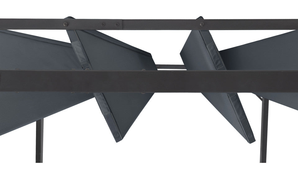Pergola Venice 3x4 m lames orientables avec 4 stores intégrés