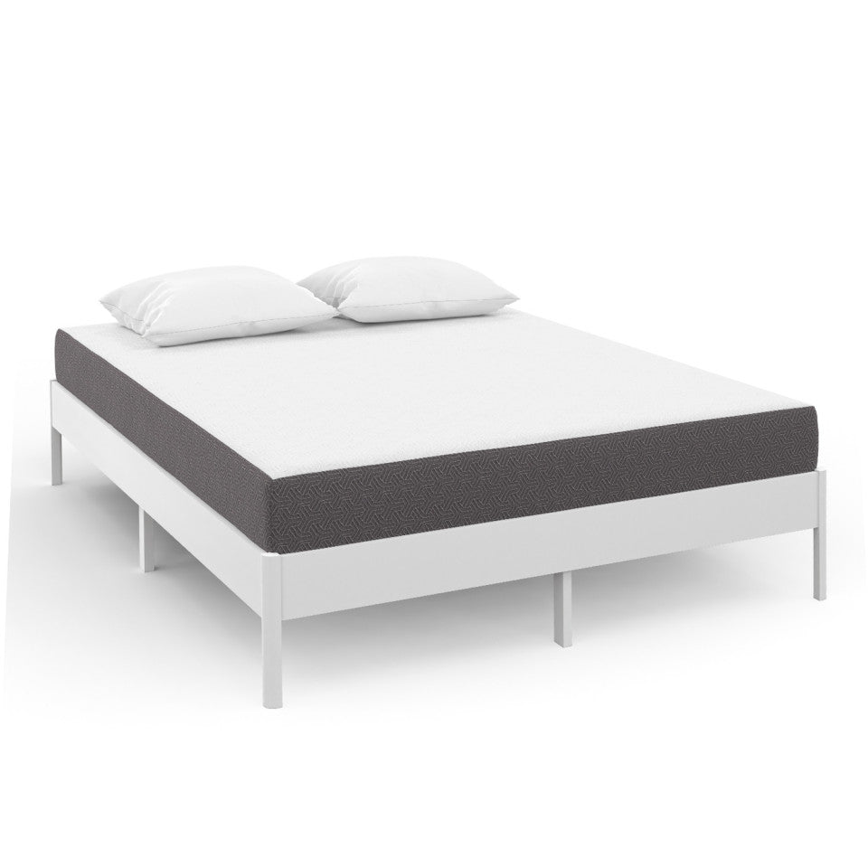Matelas mémoire de forme épaisseur 20cm blanc et gris 160x200cm