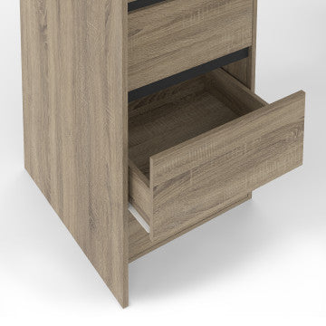 Dressing Justine extensible 120-180cm 6 tiroirs effet bois