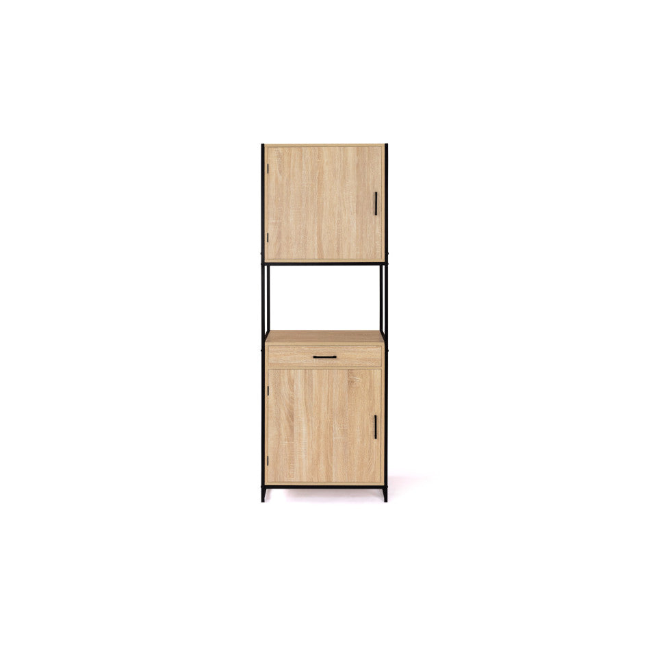 Meuble de cuisine / Vaisselier Memphis 2 niveaux 60x170cm