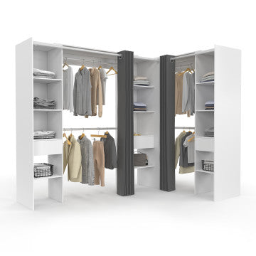 Dressing Justine d'angle XXL blanc
