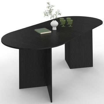 Table à manger extensible Gabin 160-200cm noire