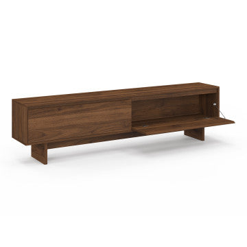 Meuble TV Yumi effet noyer L180cm