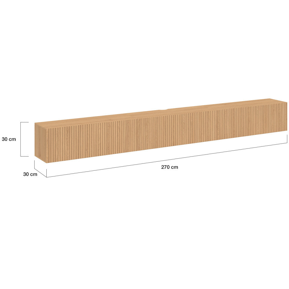 Meuble TV suspendu Albane 270cm