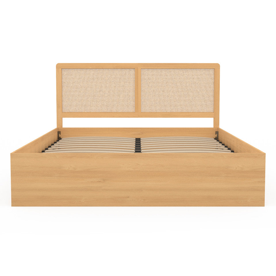 Lit coffre Eve 160x200cm cannage