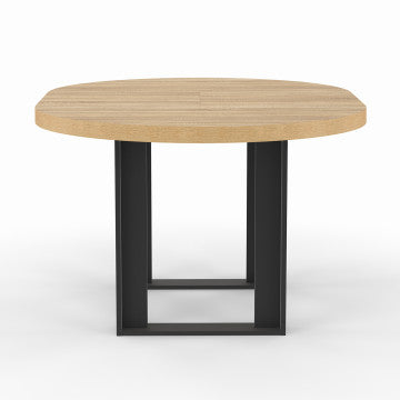 Table à manger ronde extensible Brixton Ø110-150cm