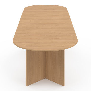 Table à manger extensible Gabin 200-300cm effet hêtre