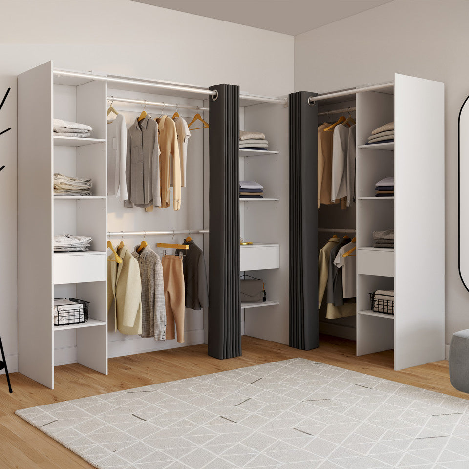 Dressing Justine d'angle XXL blanc