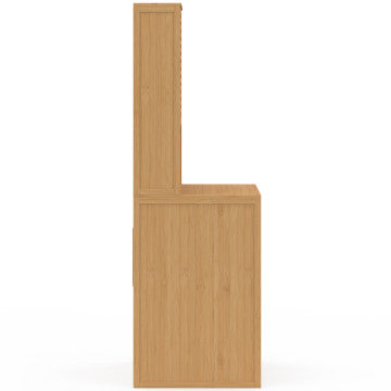 Meuble dessus WC Maya bambou armoire double portes