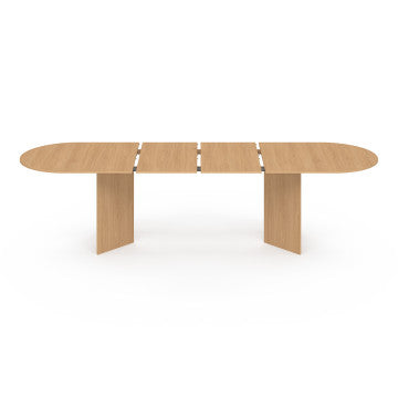Table à manger extensible Gabin 200-300cm effet hêtre