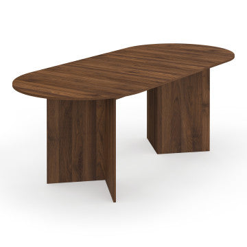 Table à manger extensible Gabin 160-200cm effet noyer