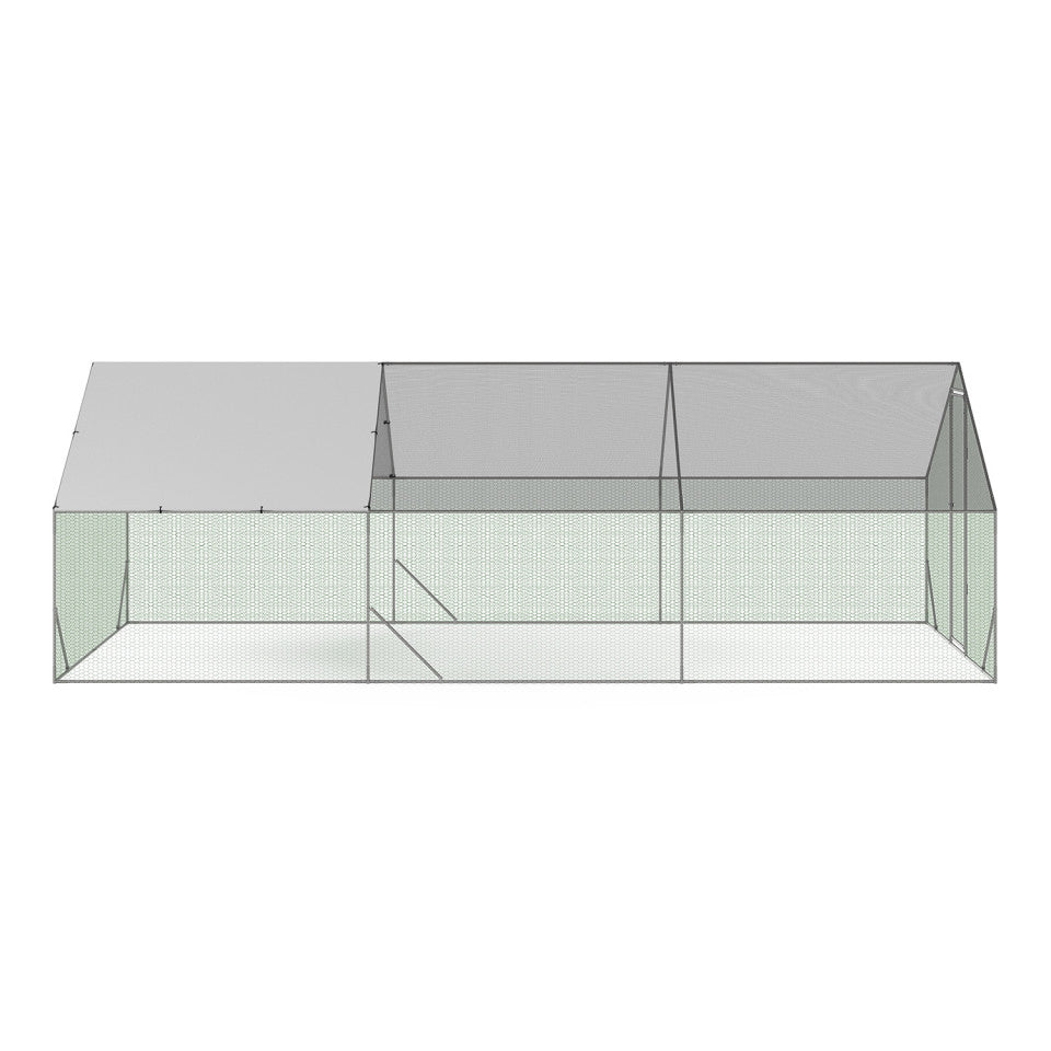 Enclos grillagé pour poules 18m² - 3x6m