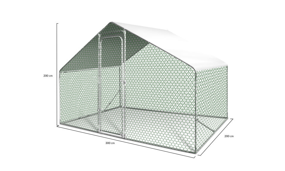 Enclos extérieur grillagé Eco 6m²