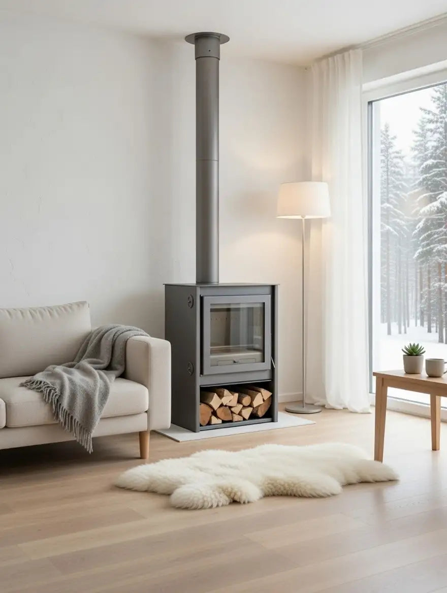 Poêle à bois Milan - 11 kW - 320 m3 - A+