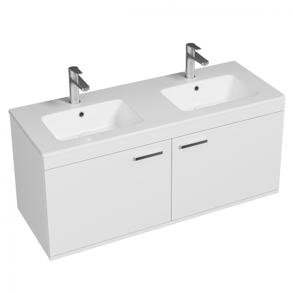 Meuble double vasque Rubite 2 portes 120 cm
