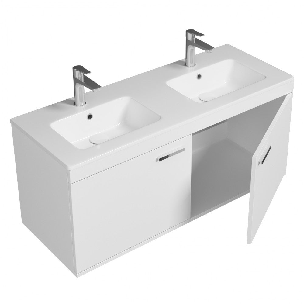 Meuble double vasque Rubite 2 portes 120 cm