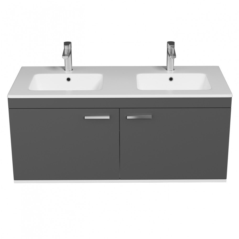 Meuble double vasque Rubite 2 portes 120 cm