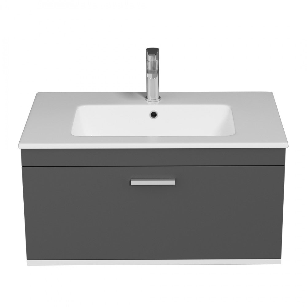 Meuble simple vasque Rubite 1 tiroir 90 cm