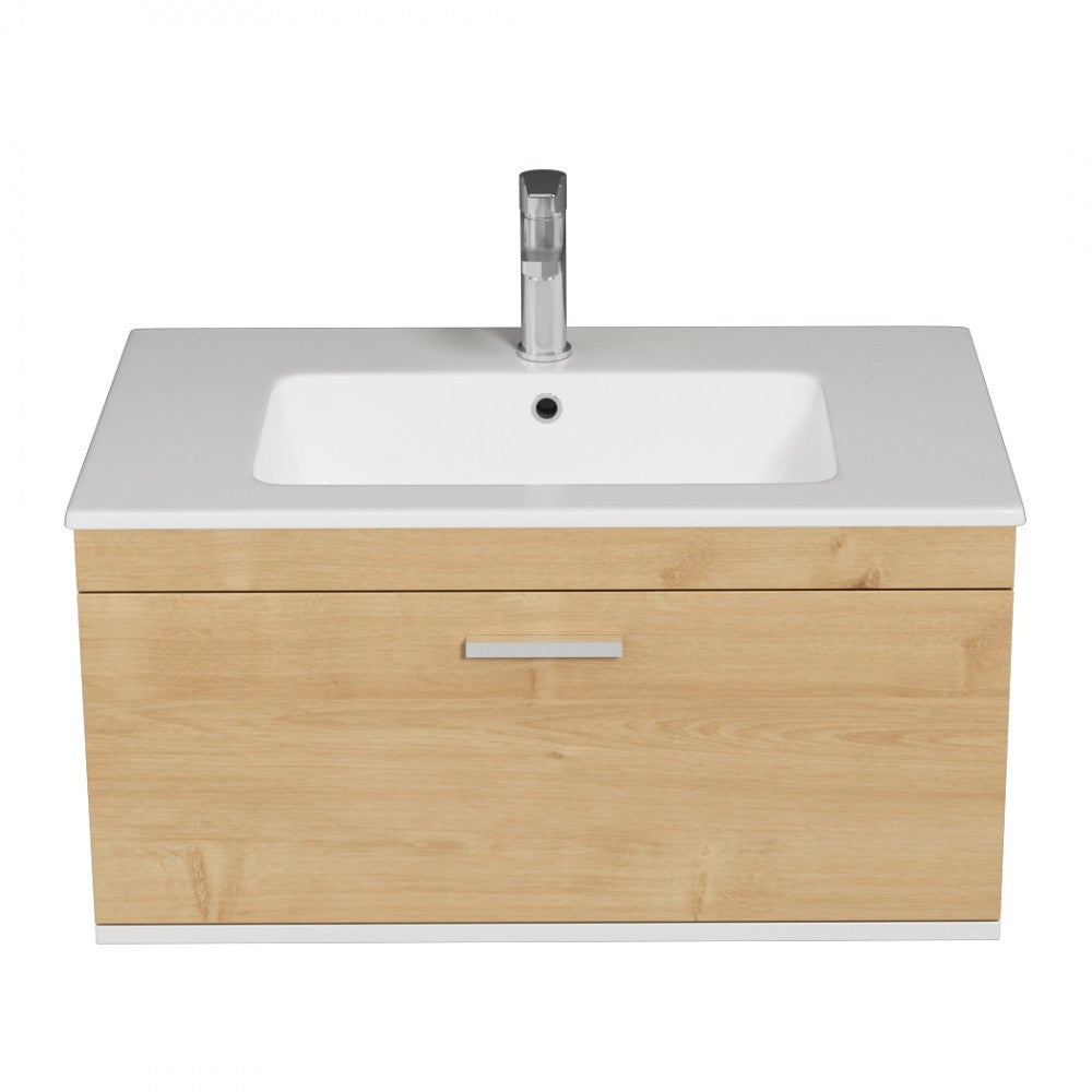Meuble simple vasque Rubite 1 tiroir 90 cm