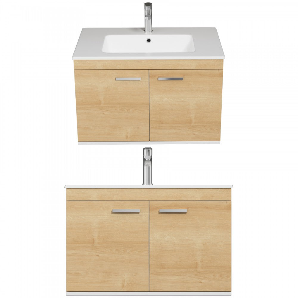 Meuble simple vasque Rubite 2 portes 100 cm