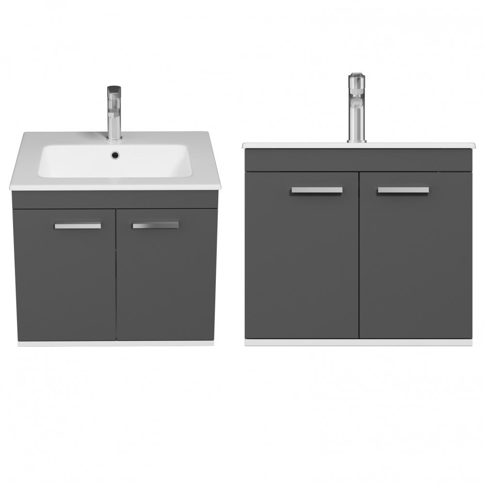 Meuble simple vasque Rubite 2 portes 60 cm