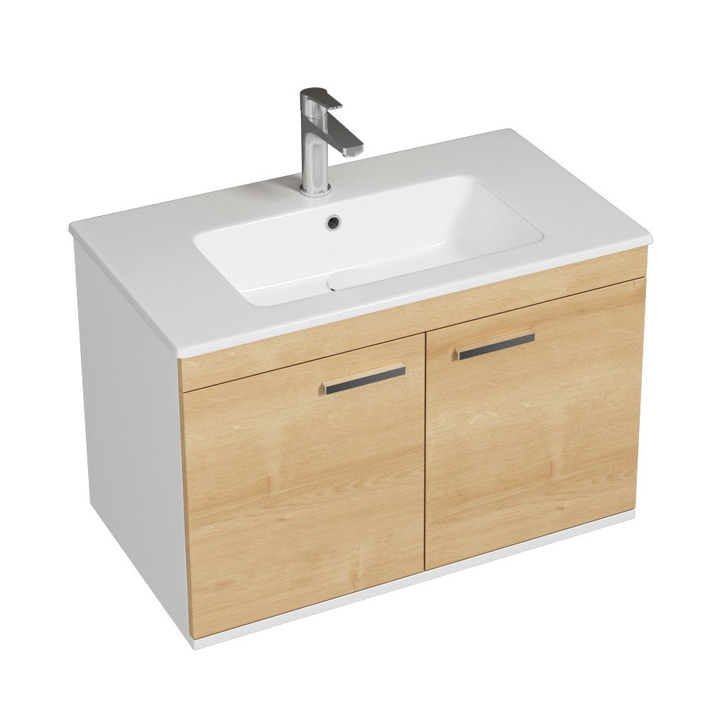 Meuble simple vasque Rubite 2 portes 100 cm