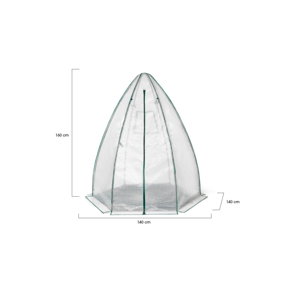 Serre d'hivernage Teepee 140x140x160cm