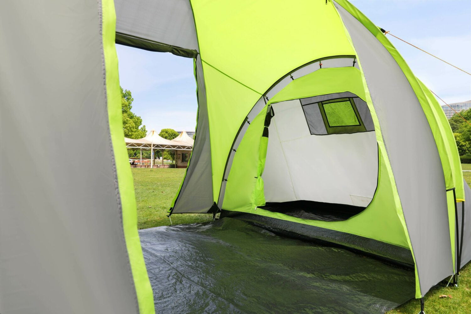 Tente de camping familiale 4 places Temi - Kingcamp - Dimensions : 500 x 220 x 200 cm