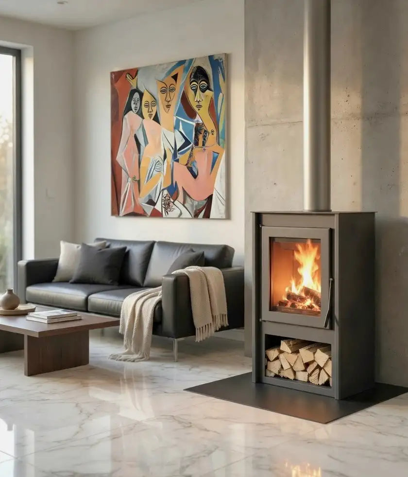 Poêle à bois Bayonne - 10,6 kW - 300 m3 - A+