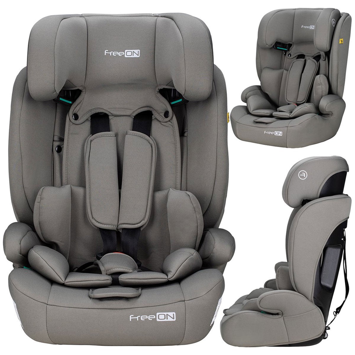 Siège auto réglable i-Size 76-150 cm jusqu'à 36 kg 1 à 12 ans Kaki